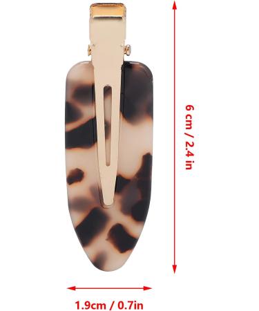 No Bend Hair Clip No Crease Duckbill Hair Clips No Crease Hair Clips Bangs Hair Clip No Dent Hair Barrettes Styling Duckbill Clips(Leopard) - Buy Online on GoSupps.com