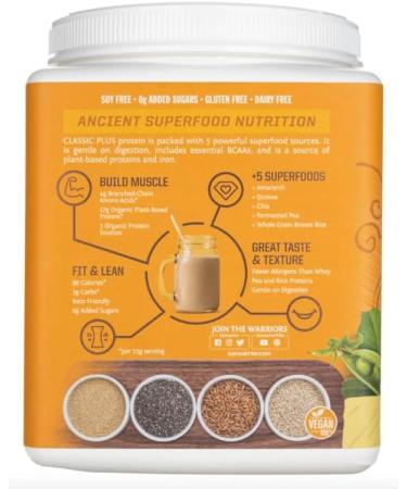 2250 N Coral Canyon Plantbased Warrior Protein Warrior Classic Plus Vanilla 375g - Buy Online on GoSupps.com