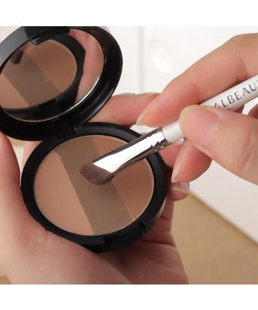 Premium Angled Eyeshadow Brush & Bevel Nose Contour Brush - Horse Hair Makeup Tool for Flawless Eye Looks - Buy Online on GoSupps.com