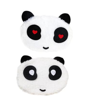 JECOMPRIS 2ST warm panda mask disposable mask protective mask neck cuff for girls autumn warm nose mouth cover windproof headscarf mouth-nose cover white cotton personality personality