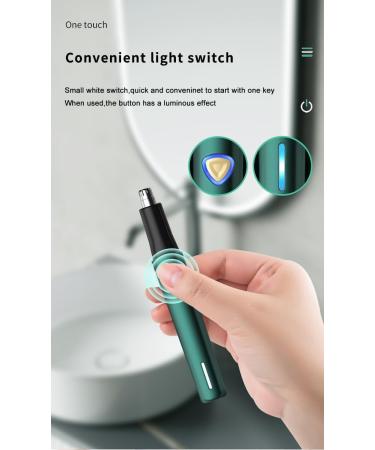 Portable Rechargeable Nose Hair Trimmer for Men & Women | Painless Low Noise Electric Trimmer - Best Manscape Tool (Black - Buy Online on GoSupps.com