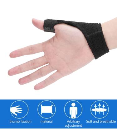 Thumb Splint for Kids - Finger Brace for Thumb Fracture & Tendinitis (Medium Black) - International Shipping Available - Buy Online on GoSupps.com