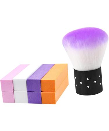 Healeved 1 Set High Elastic Sponge Nail Art Tool Professional Nail File Pedicure Kit Nail Art Remover Nail Dust Collector Finger Nail Files Toenail File High Elasticity Tofu Cubes Purple - Buy Online on GoSupps.com
