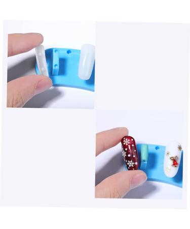 FRCOLOR 4 Boxes Gel Nail Polish Stand Nail Practice Stand Nail Art Practice Base Nail Support Stand Holder for Nail Art Tips Nail Stand Manicure Practice Rack Straight Elbow Lotus - Buy Online on GoSupps.com