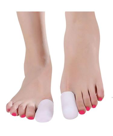 PEDIMEND Silicone Gel 10 PCS (5PAIR) Big Toe Nails Protector Caps Sleeves Shields | Toe Cushions Prevent Friction Injury | Corns Calluses Cover Bandage | Foot Pain Relief