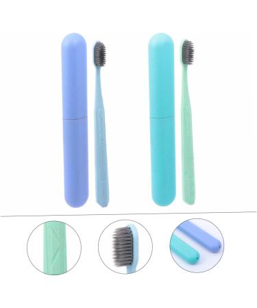 Ipetboom 4-Piece Ultra-Like Toothbrush Set for Gum Care | Travel-Friendly Manual Toothbrushes | Sustainable Wheat & PP Material - Buy Online on GoSupps.com