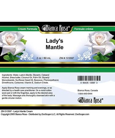 Bianca Rosa Lady's Mantle Cream (2 oz ZIN: 513597) - 2 Pack - Buy Online on GoSupps.com