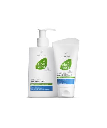 LR Aloe Via Kit d'hygi ne l'aloe vera (savon pour les mains 250 ml Creme mains hidratante 70ml) LR