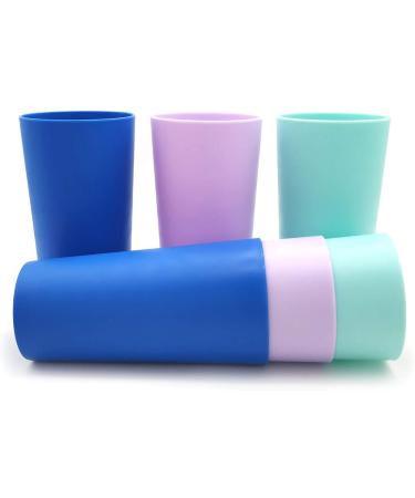 Unbreakable 26 oz Plastic Tumbler Glasses - Set of 12, Multicolor, Dishwasher Safe & BPA Free - Buy Online on GoSupps.com