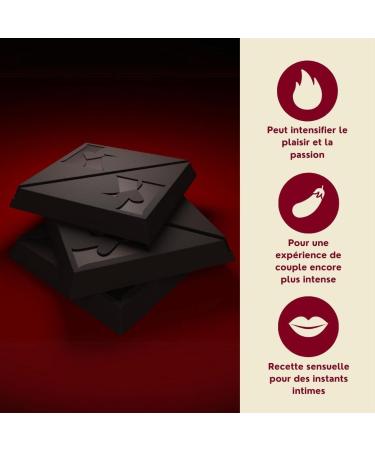  kips Kips Dark Aphrodisiac Chocolate | Sensual Gift for Couples | Desire & Connection | Maca Ashwagandha Muira Puama Pomegranate | Made in Germany | 1 Box 4 Squares 100g - Buy Online on GoSupps.com