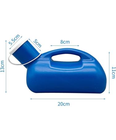 Urinals for Men - Thick Urine Bottles for Men with Spill/Leak Proof Screw-On Lids - 1200ml Portable Urinal for Men - Bed Pan - Pee Bottles for Men Happy - Buy Online on GoSupps.com