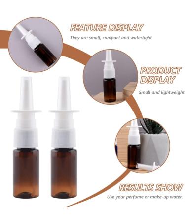 Minkissy 10ml Refillable Perfume & Nasal Spray Bottle - Fine Mist Water Spray Bottle for Travel - 10-Pack Empty Plastic Bottles - Buy Online on GoSupps.com