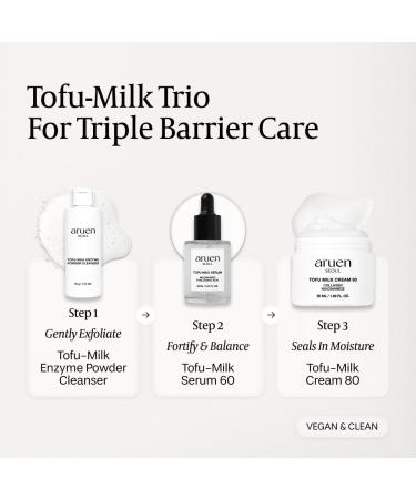 aruen Fermented Tofu Collagen Serum 68% Fermented Soy Milk with Niacinamide & Hyaluronic Acid Korean Hydrating Face Serum for Firming, Radiance & Skin Barrier Care (1.01 fl oz / 30ml) - Buy Online on GoSupps.com