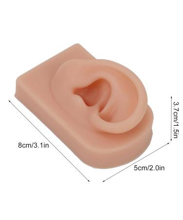 Silicone Ear Model for Piercing Training | Soft Flexible & Reusable Human Ear Display (Dark Skin Color) - International Shipping Available - Buy Online on GoSupps.com