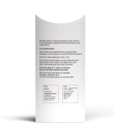 RS Pet Droncit Bayer Dog & Cat Tapeworm Tablets x 10 Pack - Buy Online on GoSupps.com