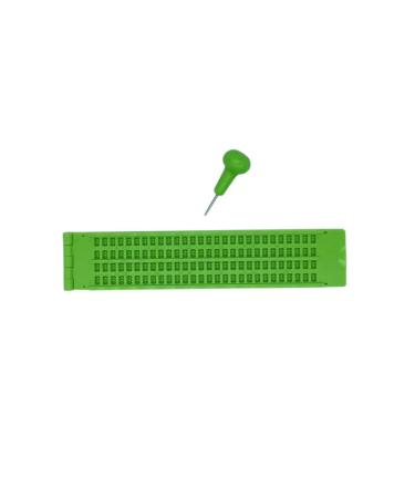 4 Lines 28 Cells Braille Writing Slate with 2 Stylus
