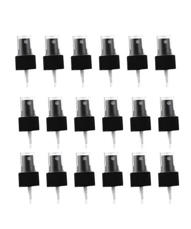 Solustre 20PCs pumping head for bottles spray bottles atommms replacement 18mm perfume essential oil bottle of travel bottles pumping bathroom kitchen at home bottles (black)