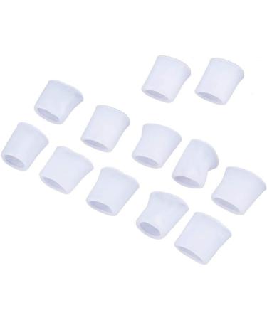 Gel Toe Protection Caps - 12 Silicone Toe Separators for Corns Calluses & Bunion Relief - Buy Online on GoSupps.com