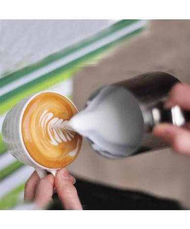 Duety Stainless Steel Milk Frothing Pitcher 600ml(20oz) Milk Frothing Pitcher with Thermometer Espresso Steaming Frothing Cup Milk Latte Art Jug for Espresso Machines and Latte Cappuccino Art Temperature Pulling Cup - Buy Online on GoSupps.com
