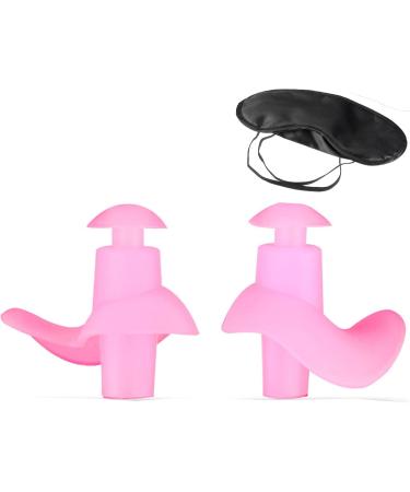 Macrohu Silicone Waterproof Earplugs for Sleep - Noise-Dampening Reusable Soft Earplugs for Snoring Swimming & Hearing Protection (Pink-S) - Buy Online on GoSupps.com