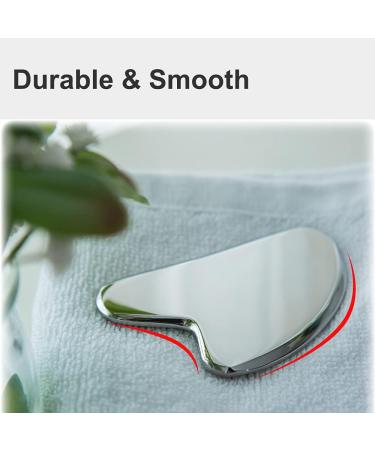 FeelFree Sport Stainless Steel Gua Sha Tool | Facial & Body Massage Acupuncture Therapy Spa Treatment - Buy Online on GoSupps.com