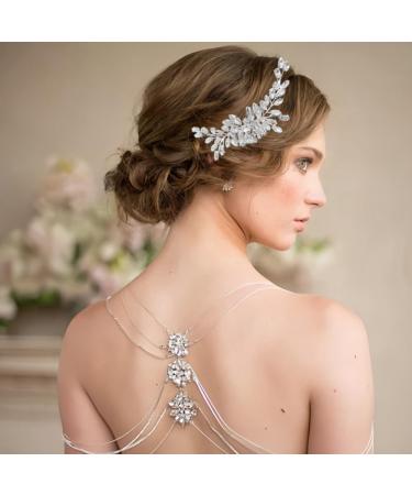 Rhinestone Hair Side Comb Shining Hair Barrettes Wedding Hair Comb Crystal Hair Accessories Bridal Head Pieces for Women and Girls - Buy Online on GoSupps.com
