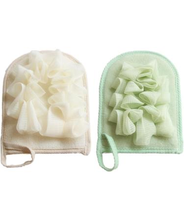 Beaupretty Baby Mitts & Sponge Set - Soft Bathing Gloves for Infants | 2pcs Baby Bath Mittens - Gentle Shower Sponges for Baby Care - Buy Online on GoSupps.com