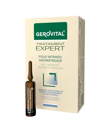 Gerovital Tratament Expert Ampoules Antipelliculaires Intensives Soin capillaire antipelliculaire 10 ampoules x 10 ml