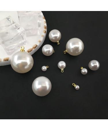 Unahtinr 30Pcs Imitation Pearl Pendant Earrings Accessories - Sheep's Eye Hanging Caps - Buy Online on GoSupps.com