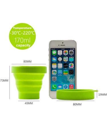 Buy Mini Foldable Menstrual Cup - 170ml Heat-Insulating & Reusable for Camping & Hiking (Green) - Eco-Friendly Period Solution - Buy Online on GoSupps.com