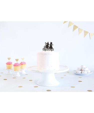 Motorcycle Wedding Cake Topper Bride and Groom with Motorbike Cake Topper Funny Motorcycle Couple Cake Topper for Wedding/Engagement/Bridal Shower Party Decoration - Buy Online on GoSupps.com