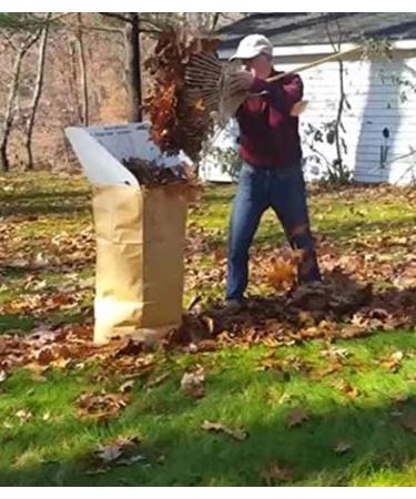 Lawn Bag Funnel and Chute for Easy Leaf Raking | Holds Bags Open for Filling | Foldable & Water Resistant | Leaf2Bag USA Made - Buy Online on GoSupps.com
