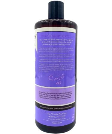 Dr. Woods Pure Relaxing Lavender Liquid Castile Soap 32oz (Pack of 2) - Natural & Nourishing Skincare Essential - Buy Online on GoSupps.com