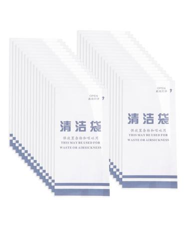 Healeved Vomit Bags for Car 50pcs Aviation Vomiting Paper Bag or Water Proof Cleaning Bag Disposable Emesis Bags