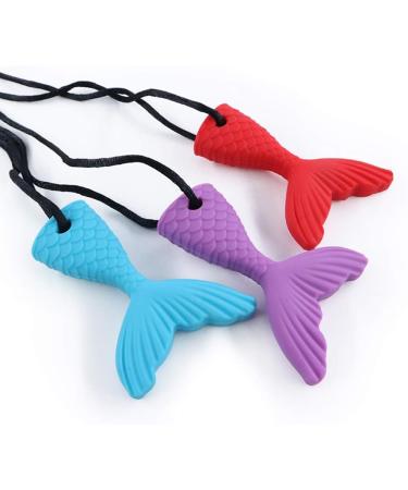 Yuanshenortey Baby Silicone Chew Necklace - 1pcs Sensory Chewy Teether for Infants - Buy Online on GoSupps.com
