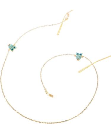 GALSOR Stainless Steel Glasses Chains & Lanyards - 70 Gold Metal Loops for Women | Shop Internationally! - Buy Online on GoSupps.com