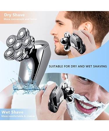 Top-Rated 6 in 1 Electric Head Shaver for Bald Men | Rechargeable 6D Floating Shaver Low Noise Ships Internationally - Buy Online on GoSupps.com