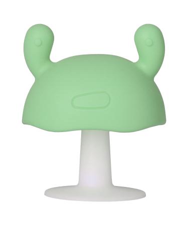 Silicone Teether Mushroom Shaped for Infants 4+ Months - Pink/Green - Buy Online on GoSupps.com