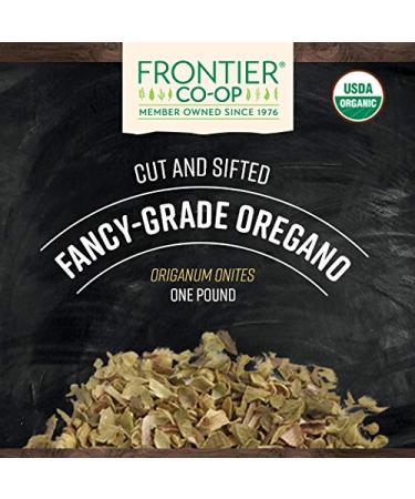 Frontier Co-op Organic Oregano Leaf 1lb - Cut & Sifted Culinary Herb - Buy Online on GoSupps.com