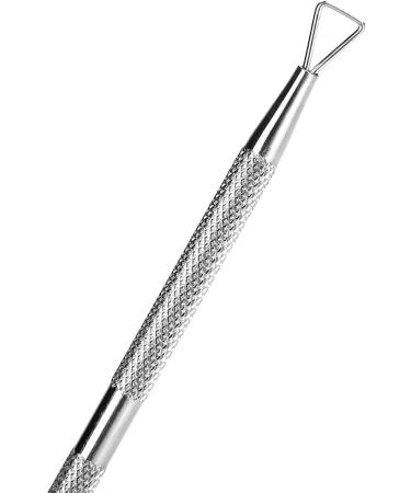 Cuticle Pusher Nail Cleaner Professional Stainless Steel Dual Sided Nail Cuticle Pusher Remover Manicure Pedicure Tool - Buy Online on GoSupps.com