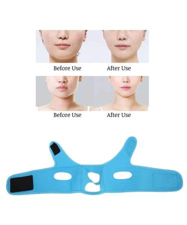 V Line Face Lifting Belt - Pain-Free Facial Mask for Firming and Slimming - Blue - Buy Online on GoSupps.com
