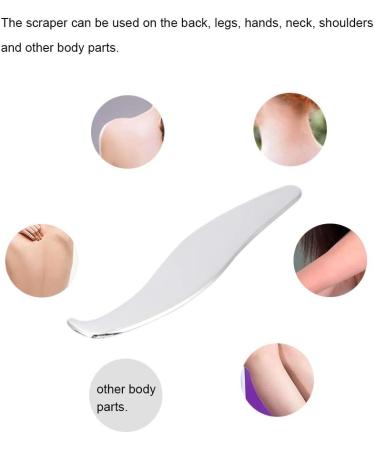 Verdant Touch Stainless Steel Gua Sha Plate for Pain Relief | Massage Scraping Tool for Body Care - Buy Online on GoSupps.com