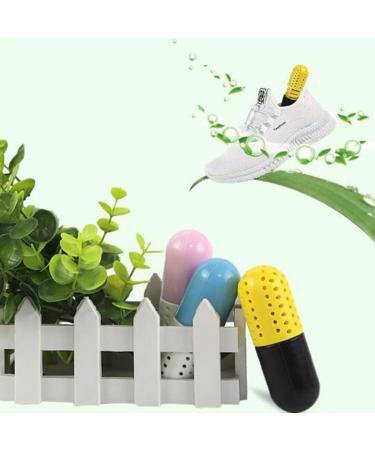 SOLUSTRE 1pc Shoe Deodorizer Balls Odor Eliminator Shoes Deodorant Capsules Agent Desiccant Yellow - Buy Online on GoSupps.com