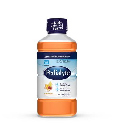 Pedialyte Electrolyte Solution, Mixed Fruit, Hydration Drink, 1 Liter
