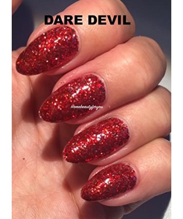 Bluesky Chistmas Party Red Collection Choose your Gel Glitter or Sparkle Nail Gel Polish UV LED Soak Off 10ml (Daredevil) SP10