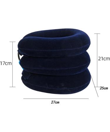 MERIGLARE 3 Tier Neck Stretcher Head Brace Inflatable Personal Use Relaxing Traction Equipment Neck Cervical Collar for Home Use Car blue - Buy Online on GoSupps.com