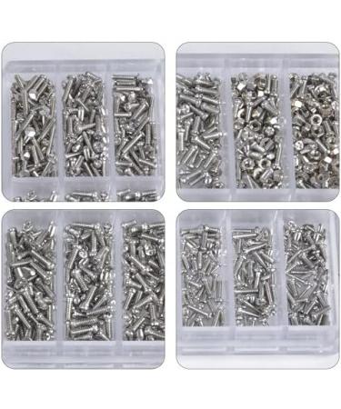 Pinsheng 1000-Piece Glasses Repair Set - Micro Screws Screwdriver Tweezers & Cleaning Cloth for Glasses Sunglasses & Watches - Buy Online on GoSupps.com