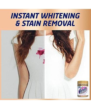 Vanish Oxi Action Crystal White Powder Fabric Stain Remover + Whitener 470g - Buy Online on GoSupps.com