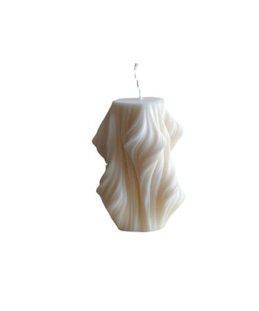 Satin Handmade Aromatherapy Candles Candle Decoration Senior Gift Box Creative Gifts white. aa001
