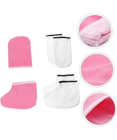 POPETPOP 8 Pairs Hand and Foot Mask Exfoliating Foot Covers Gloves Paraffin Wax Cracked Hands Repair Gloves Gel Sokcs Kutuzov Mikaberidze Feet Moisturizer Socks Skin Care Gloves Thicken Set - Buy Online on GoSupps.com